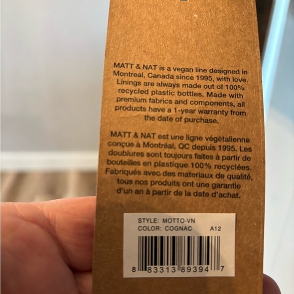 Matt & Nat Motto Brown  Egan Messenger Bag(Laptop Bag) NWT - Picture 3 of 15